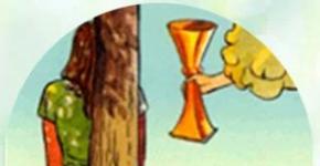 The meaning of the tarot card four of cups is the magic of pleasure