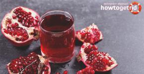 Pomegranate juice - benefits and harms, useful properties, contraindications